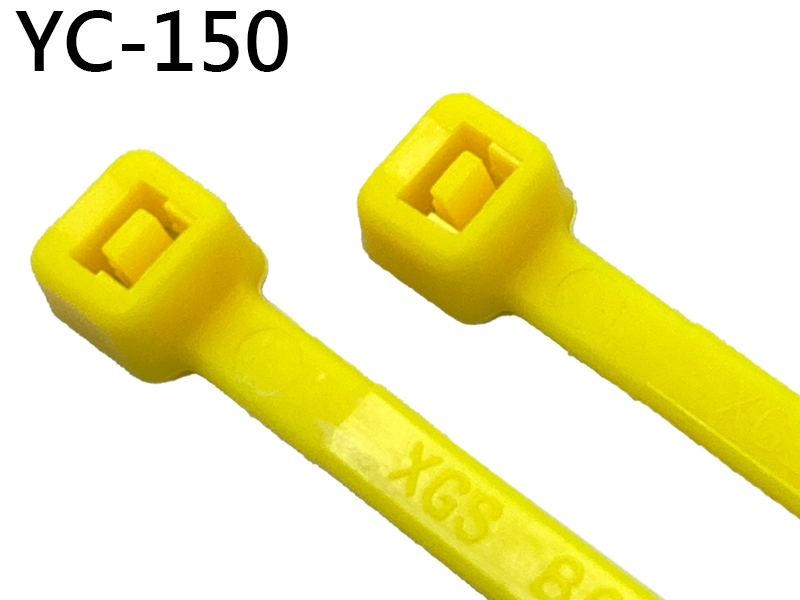 [20只裝] YC-150 尼龍紮線帶-黃色
