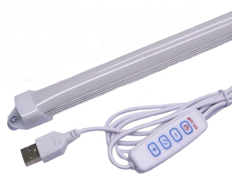 USB LED磁吸多功能燈條 三色無段調光30CM 