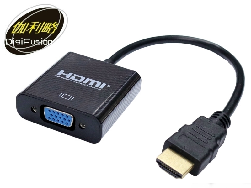HDMI to VGA-黑 AN(HDTVGA) 