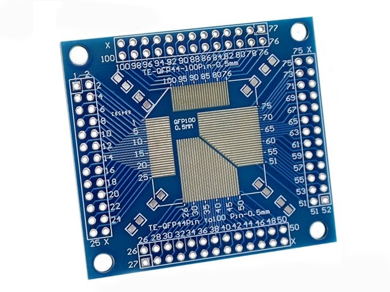 [2只裝] QFP 44-100 PIN (0.5mm/0.65mm) IC轉接板