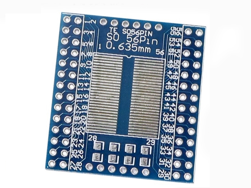 [2只裝] SO56 TO DIP56 (預留0805包裝位置) IC轉接板