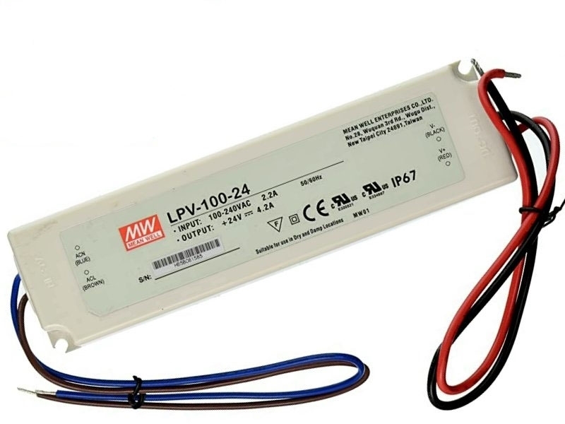 LPV-100-24 恆壓式單電源供應器DC24V/4.2A 100W [IP67]