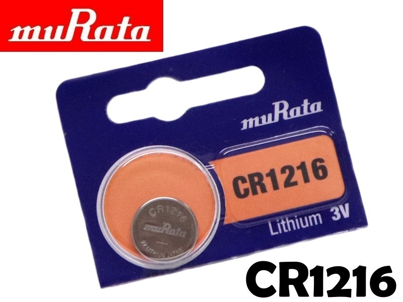 日本村田muRata CR1216 鈕扣型鋰電池 3V