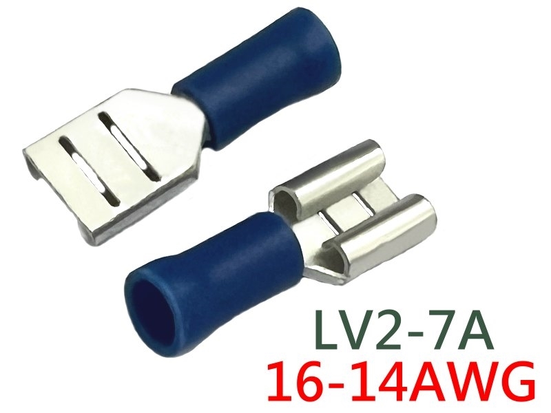 [10只裝] LV-2-7A 公母插(母) 