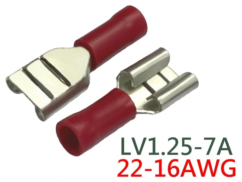 [10只裝] LV-1.25-7A 公母插(母) 
