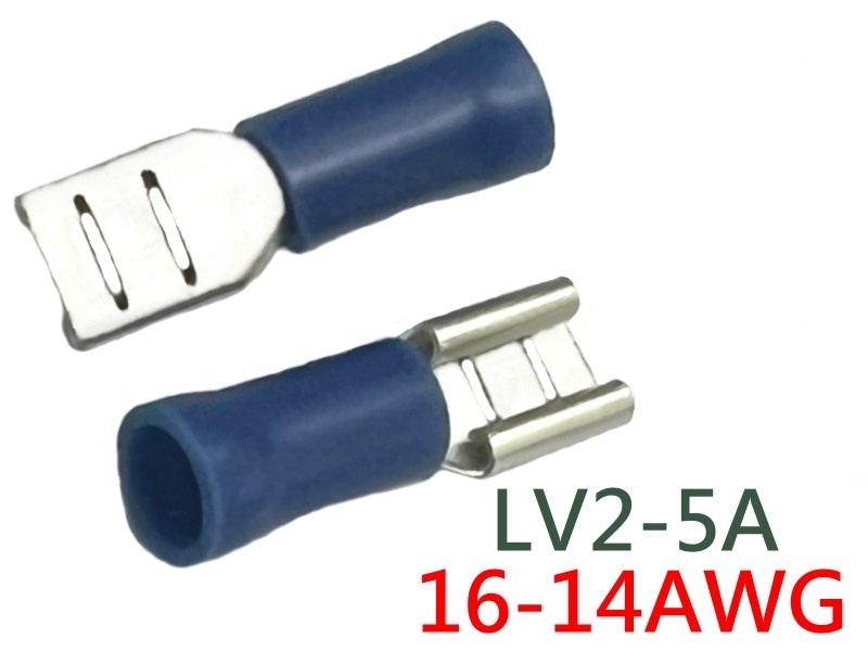 [10只裝] LV-2-5A 公母插(母) 