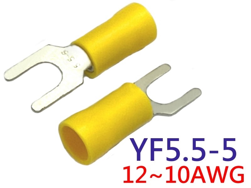 [10只裝] YF5.5-5 絕緣端子 