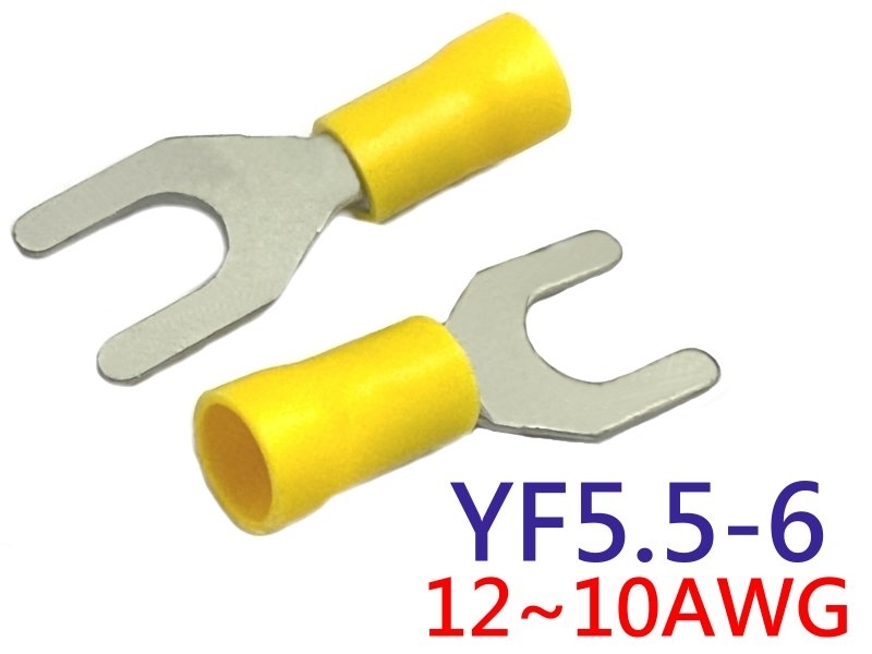 [10只裝] YF5.5-6 絕緣端子 