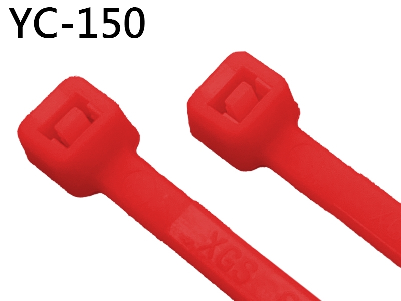 [20只裝] YC-150 尼龍紮線帶-紅色