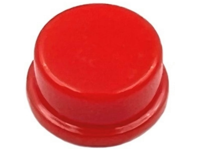 [5只裝] 7.3mm插入式圓型旋鈕 紅色