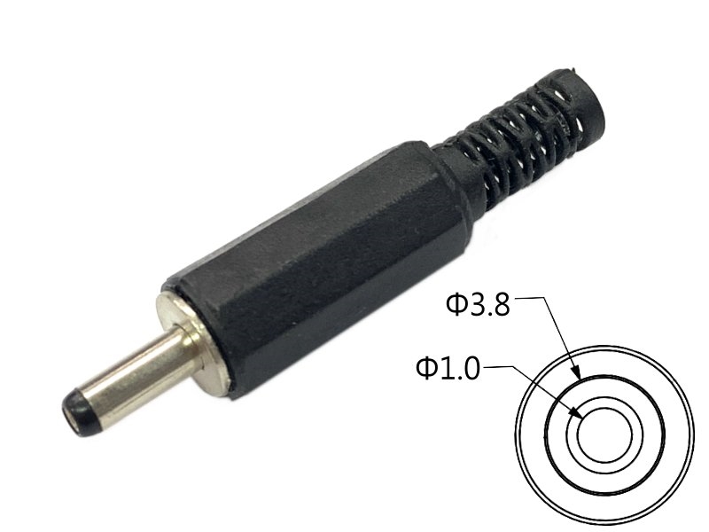 1.0mm DC電源插頭附尾