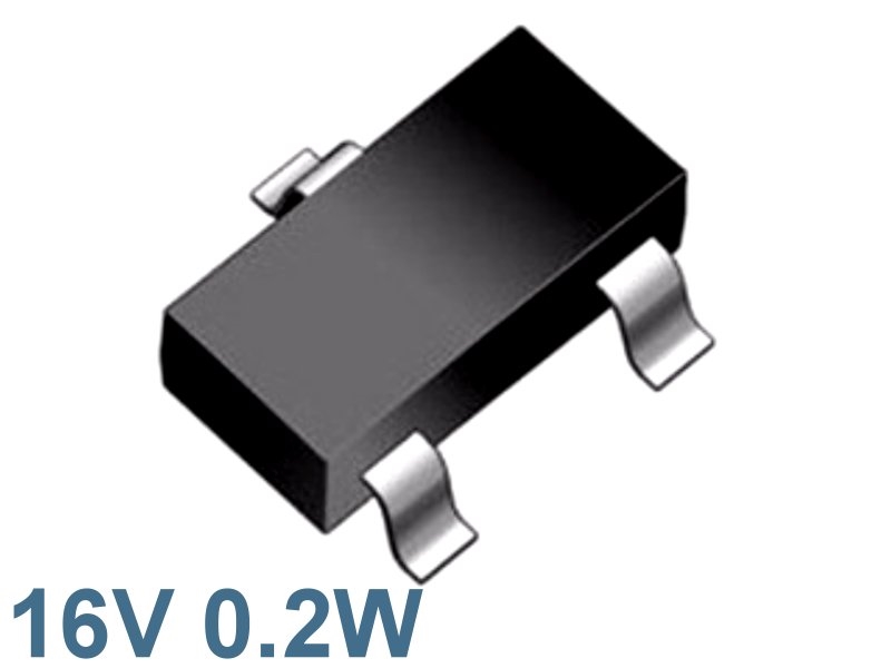 [10只裝] 16V 0.2W SMD 穩壓稽納二極體