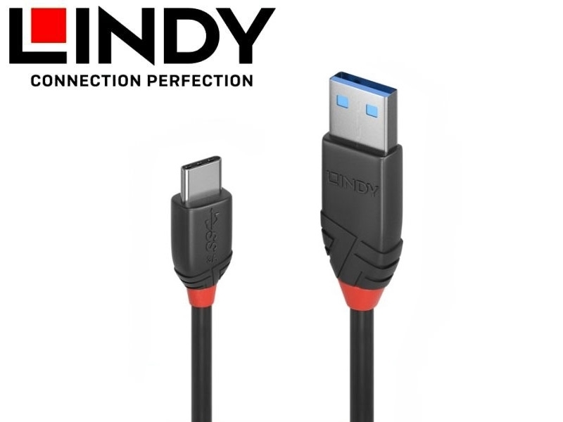LINDY  USB 3.2 GEN 2 TYPE-C公 TO A公傳輸線 0.5米