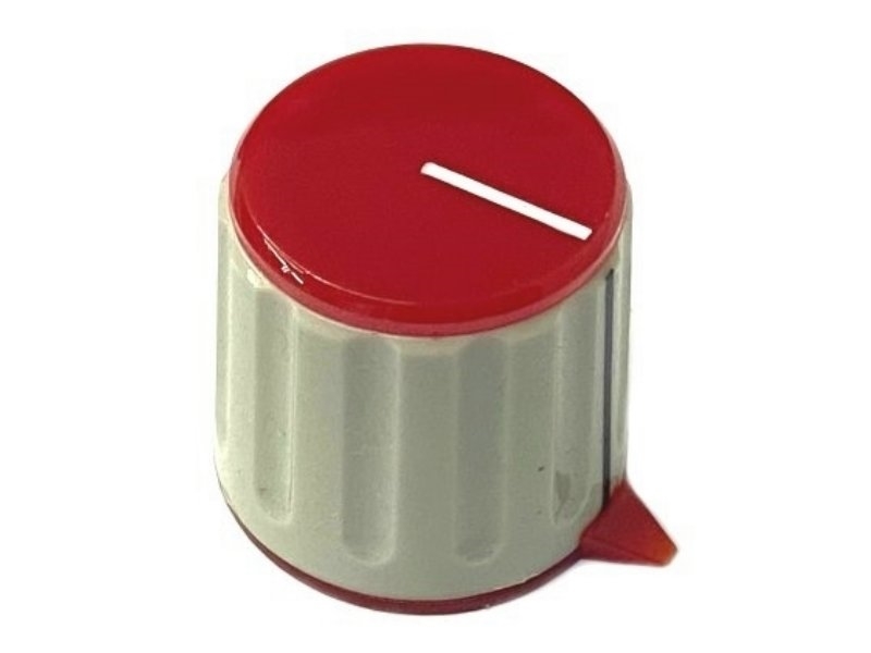 中型雙色旋鈕(螺絲型) 26*21.7*-19.8mm 紅色