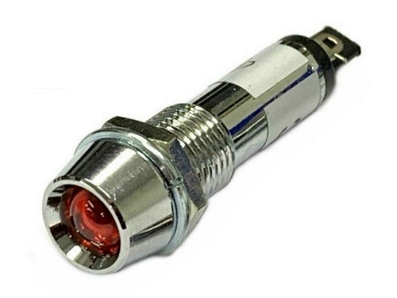 銅殼井型指示燈紅色 DC12V