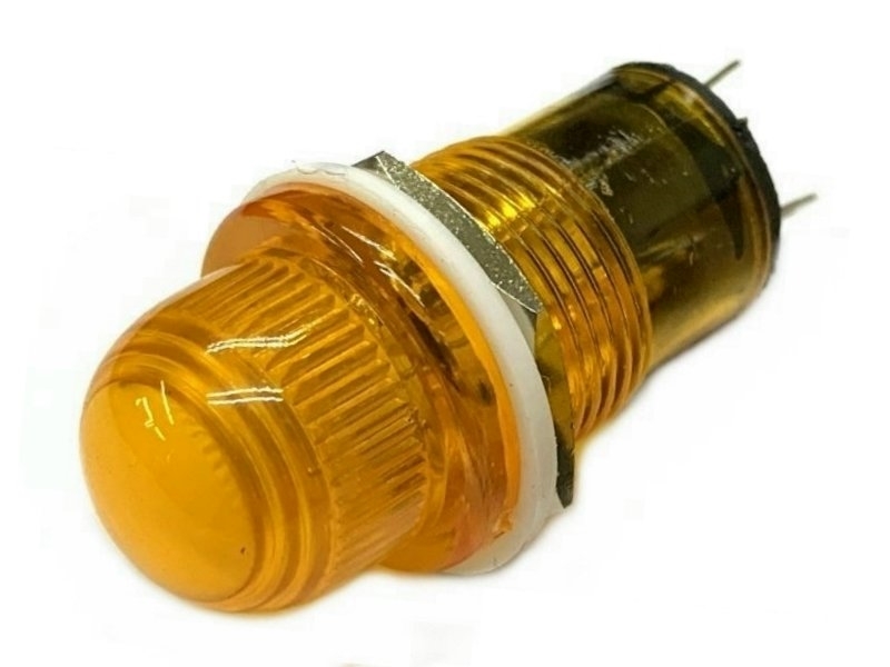 大丸型霓虹燈黃色 DC12V