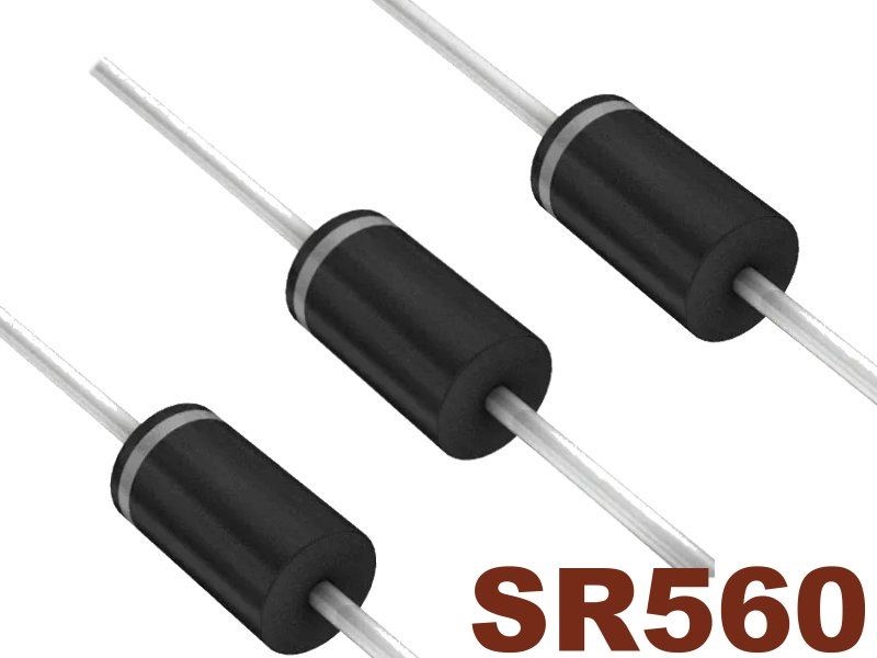 [5只裝] 5A 60V 蕭特基二極體(SR560)