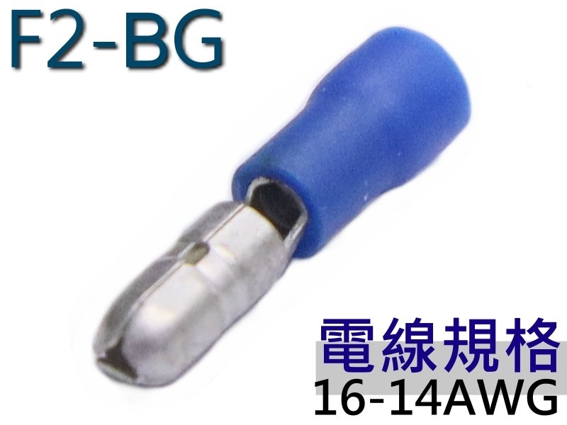 [10只裝] F2BG 子彈型(公)藍色 Rohs 