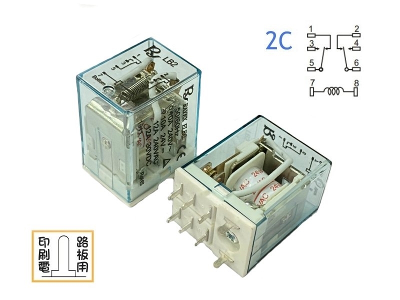 AC24V 10A 2c繼電器*