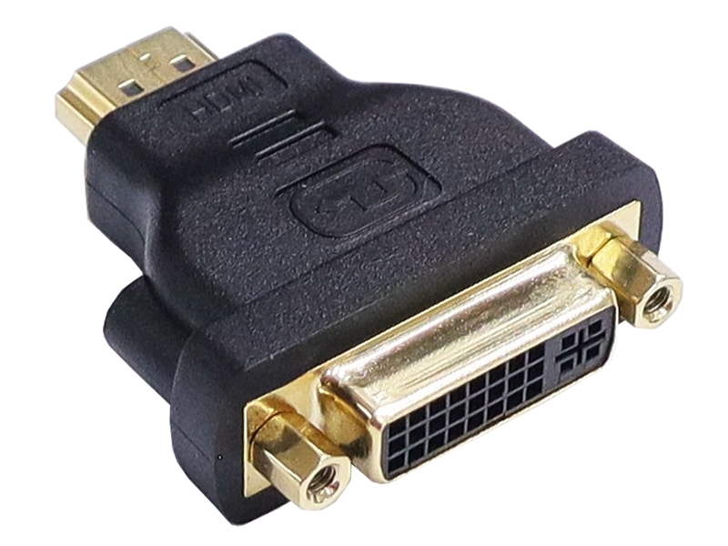 HDMI公 轉 DVI(24+5)母 鍍金轉接頭