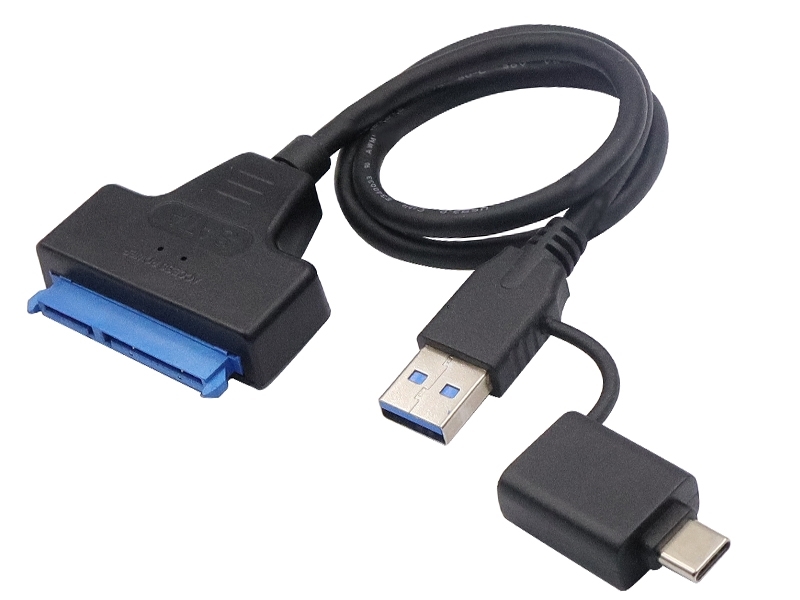 二合一 Type-C/USB3.0 to SATA傳輸線50公分 YR-USB-94