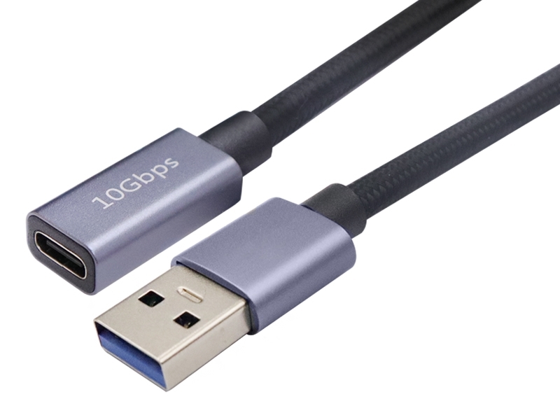 USB3.1 OTG A公 to TYPE-C 30公分傳輸線(10GB 5V3A) YR-GEN2
