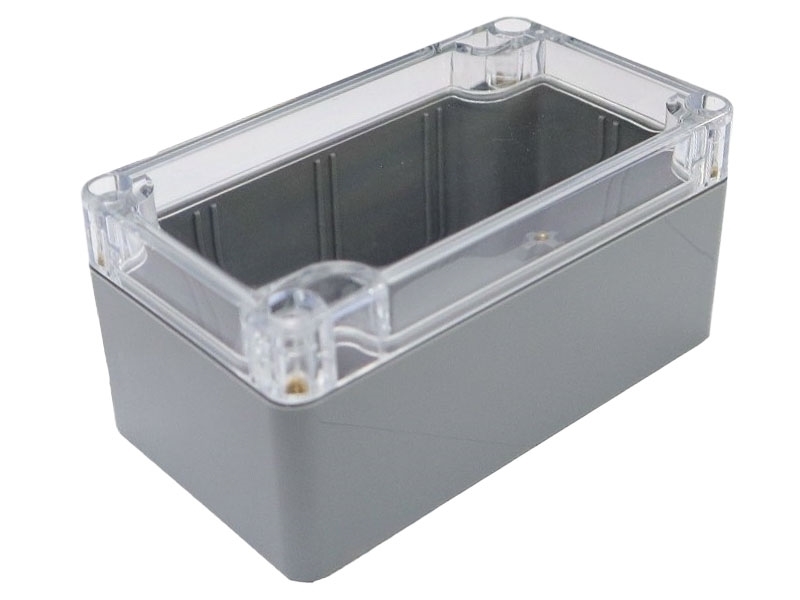 G308C 115*65*55 透明上蓋IP65 防塵防水 ABS塑膠盒(深灰)