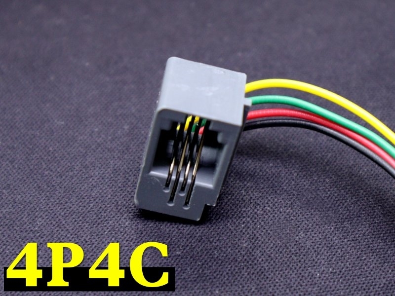 4P4C 電話插座附線