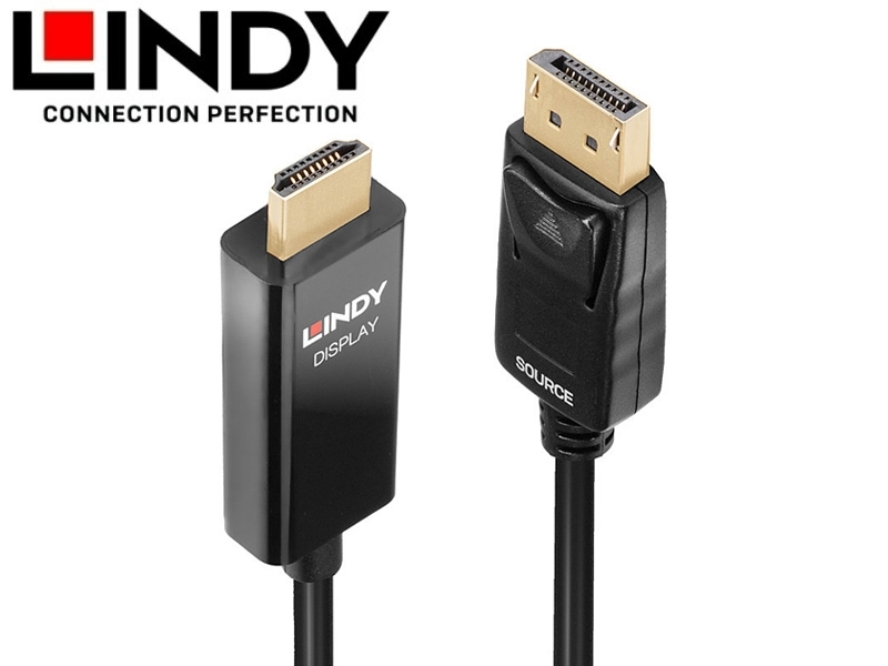LINDY林帝 主動式DISPLAYPORT TO HDMI 2.0 HDR轉接線-2M
