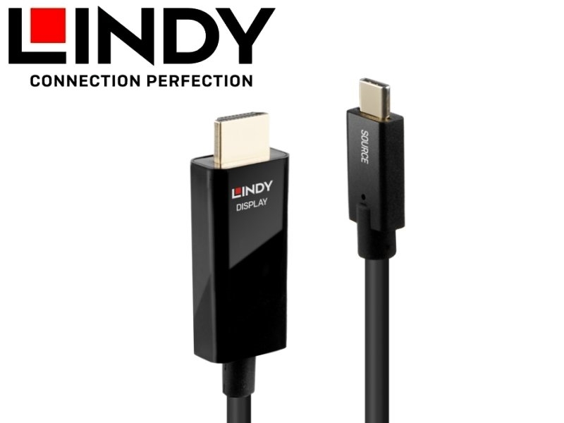 LINDY林帝 主動式USB3.1 TYPE-C TO HDMI 2.0 HDR轉接線2M