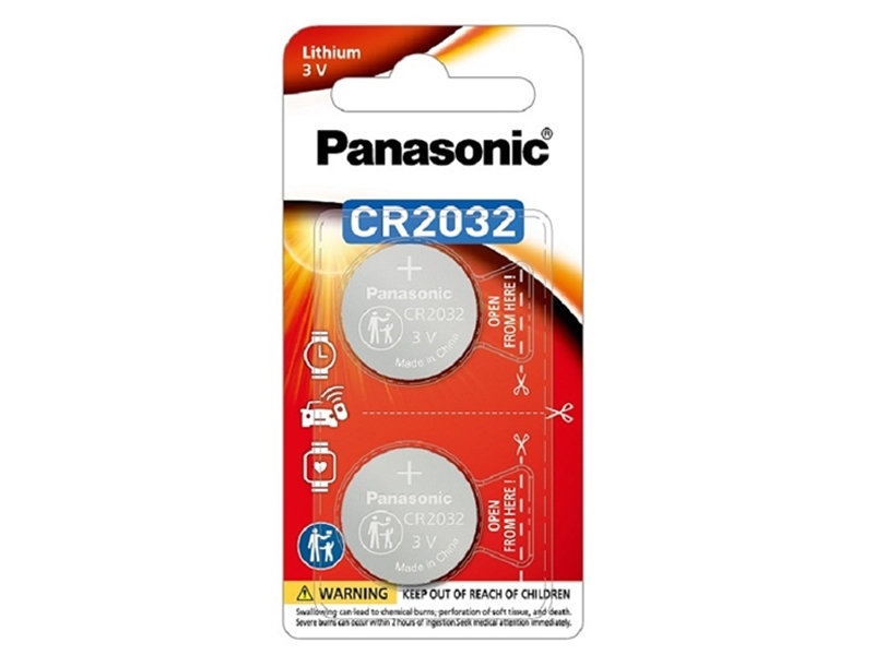 [2只裝] Panasonic CR2032TW 鈕扣型鋰電池 3V