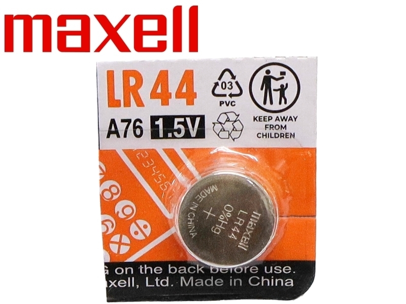 Maxell LR44/A76 鈕扣型電池 1只入