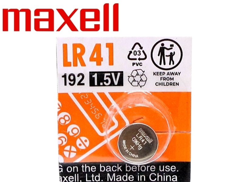 Maxell LR-41/192 鈕扣型電池 1只入